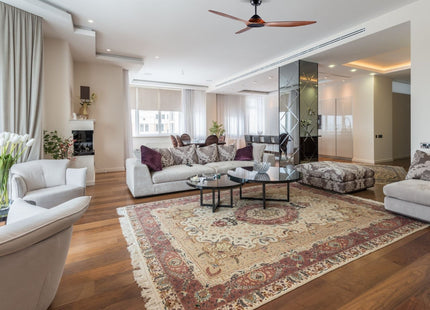 AirCool Matt Black - WoodGrain - Ceiling Fan