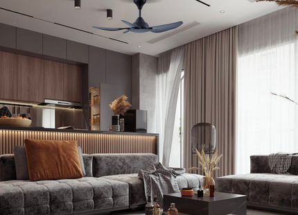 Niki - 40 inch - Matt Black - Ceiling Fan