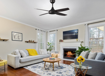 DC Acer Matt Black 52 Inch - Ceiling Fan