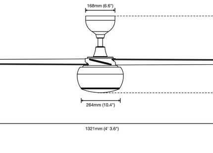 Cadillac Espresso Bronze 52 Inch - Ceiling Fan