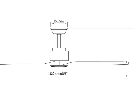 Elpis 56-inch - Ceiling Fan