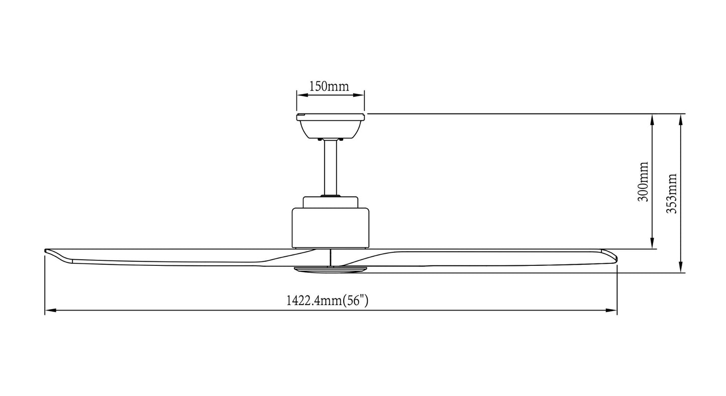 Elpis 56-inch - Ceiling Fan