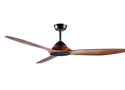 AirCool Matt Black - WoodGrain - Ceiling Fan