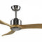 Flush Mount Solid Wood Blades Ceiling Fan 