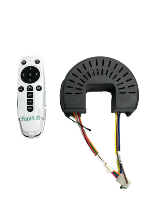 DC remote and receiver in matt white
