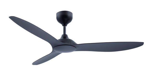 Kairos - 60 inch Matt black- Remote control ceiling fan
