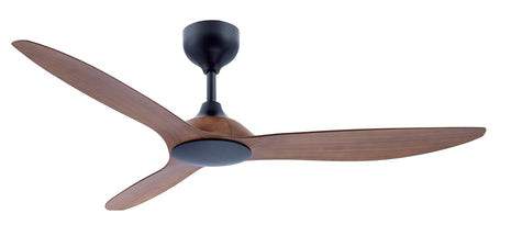 Kairos - 60 inch Matt Black - Cheery Wood  - Remote control ceiling fan