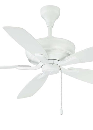 Malaysia's high quality five-blade ceiling fan in a solid matt white finish.